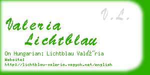 valeria lichtblau business card